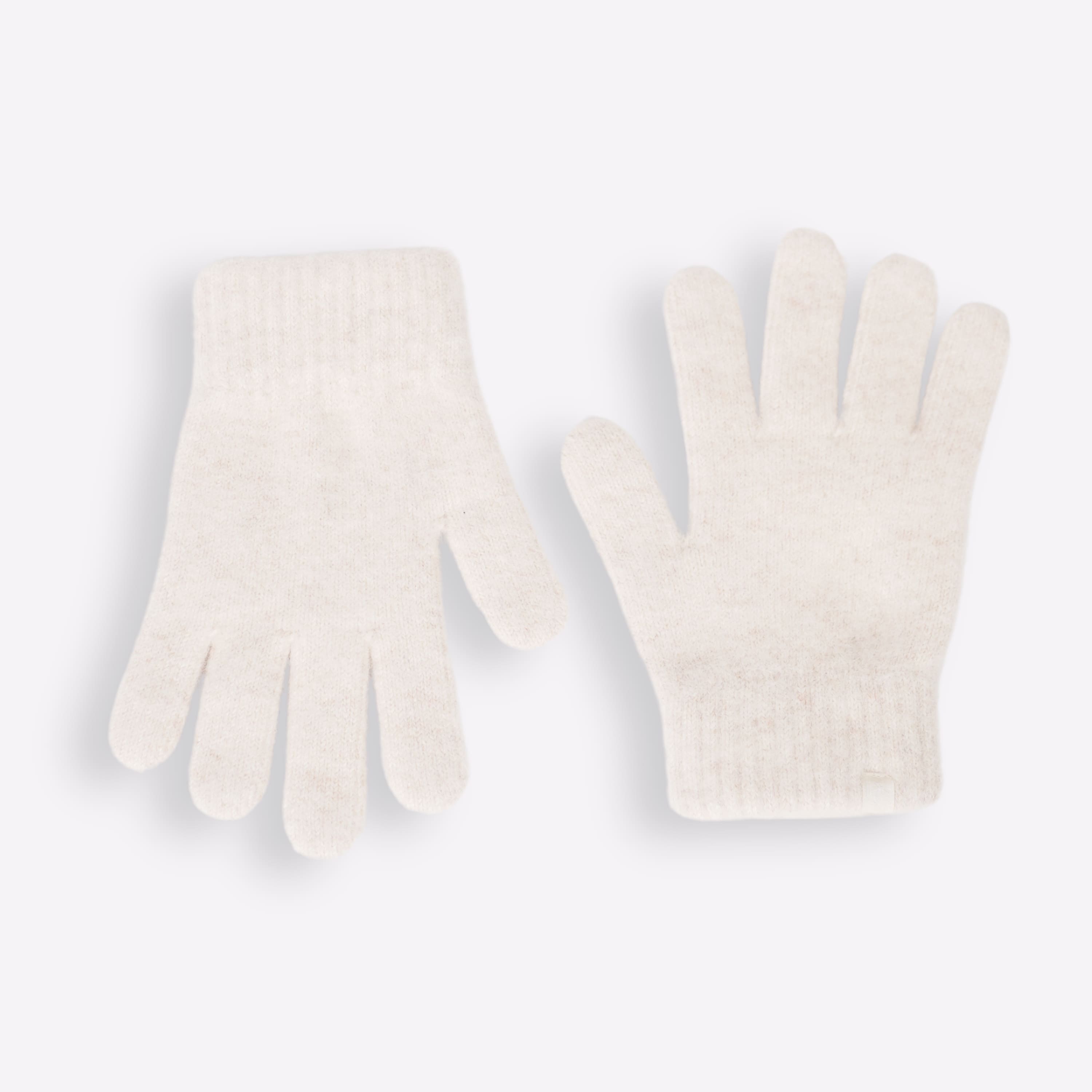 Cashmere gloves beige