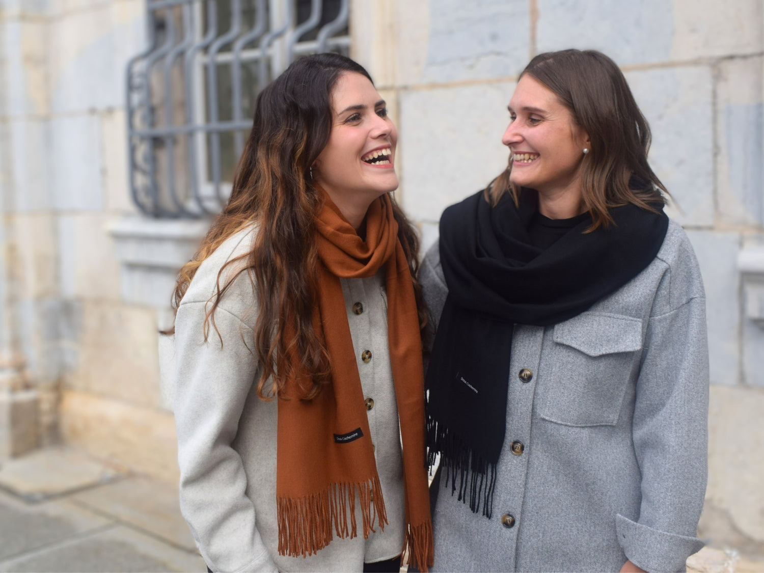 cashmere scarf black for women Doux Cachemire