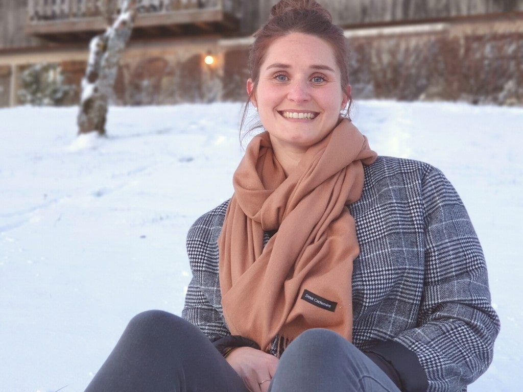 cashmere scarf camel for women Doux Cachemire