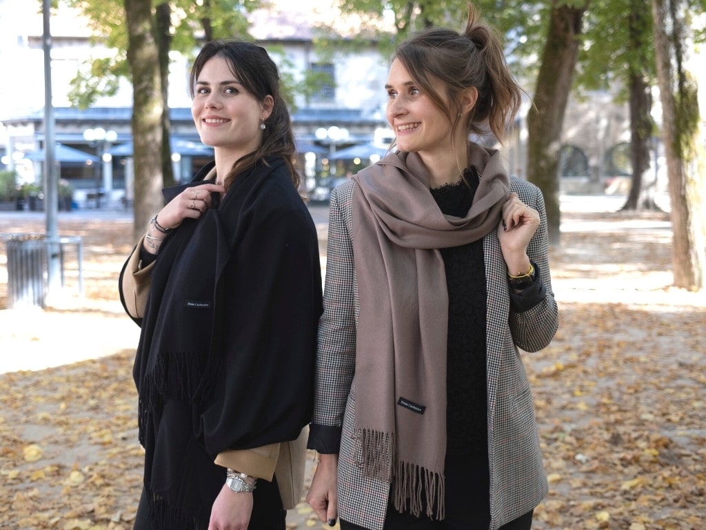 cashmere scarf taupe for women Doux Cachemire