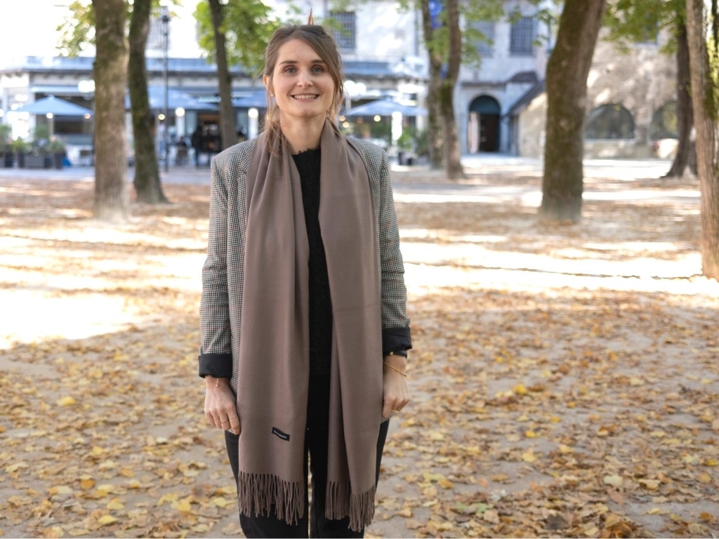 cashmere scarf taupe for women Doux Cachemire