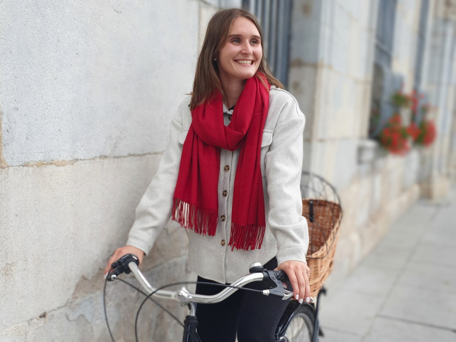 cashmere scarf burgundy for women