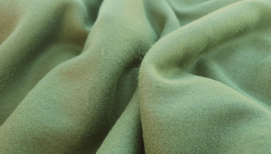 Olive cashmere scarf