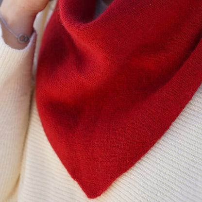 Kaschmir-Bandana Bordeaux