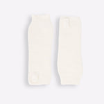 White cashmere mittens