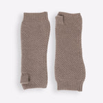 Taupe cashmere mittens