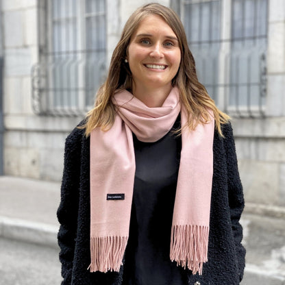 Kaschmirschal in Puderrosa frau