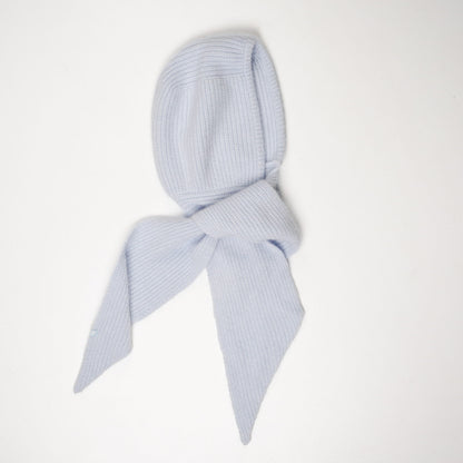 Abnehmbare Kaschmir-Kapuze Schnee-Blau