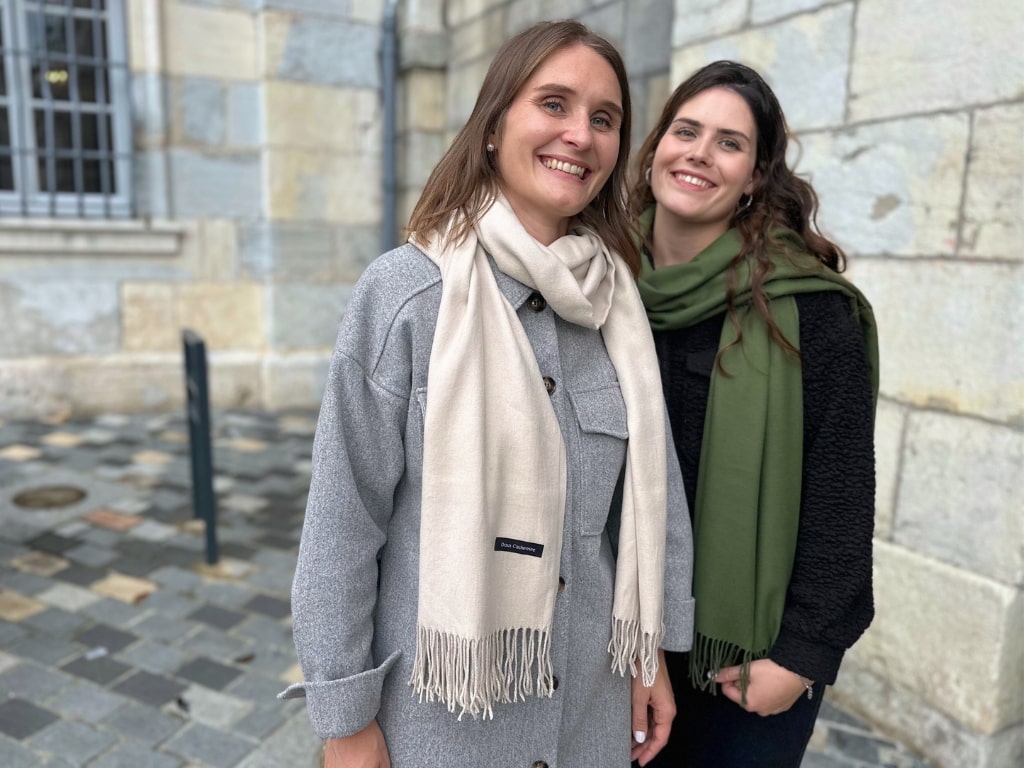 cashmere scarf beige for women Doux Cachemire