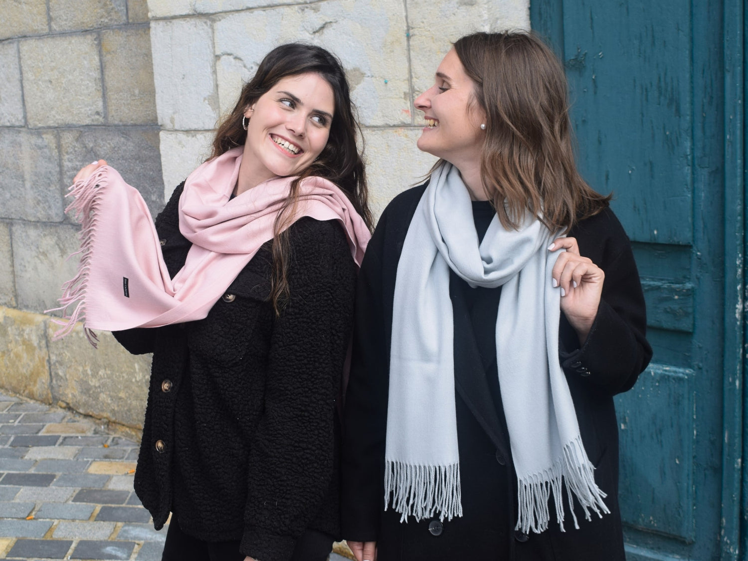 cashmere scarf grey for women Doux Cachemire