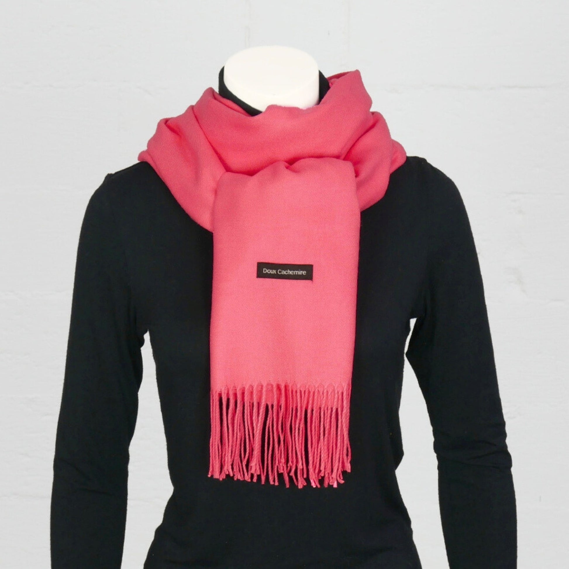 Kaschmirschal in Bonbonrosa doux cachemire
