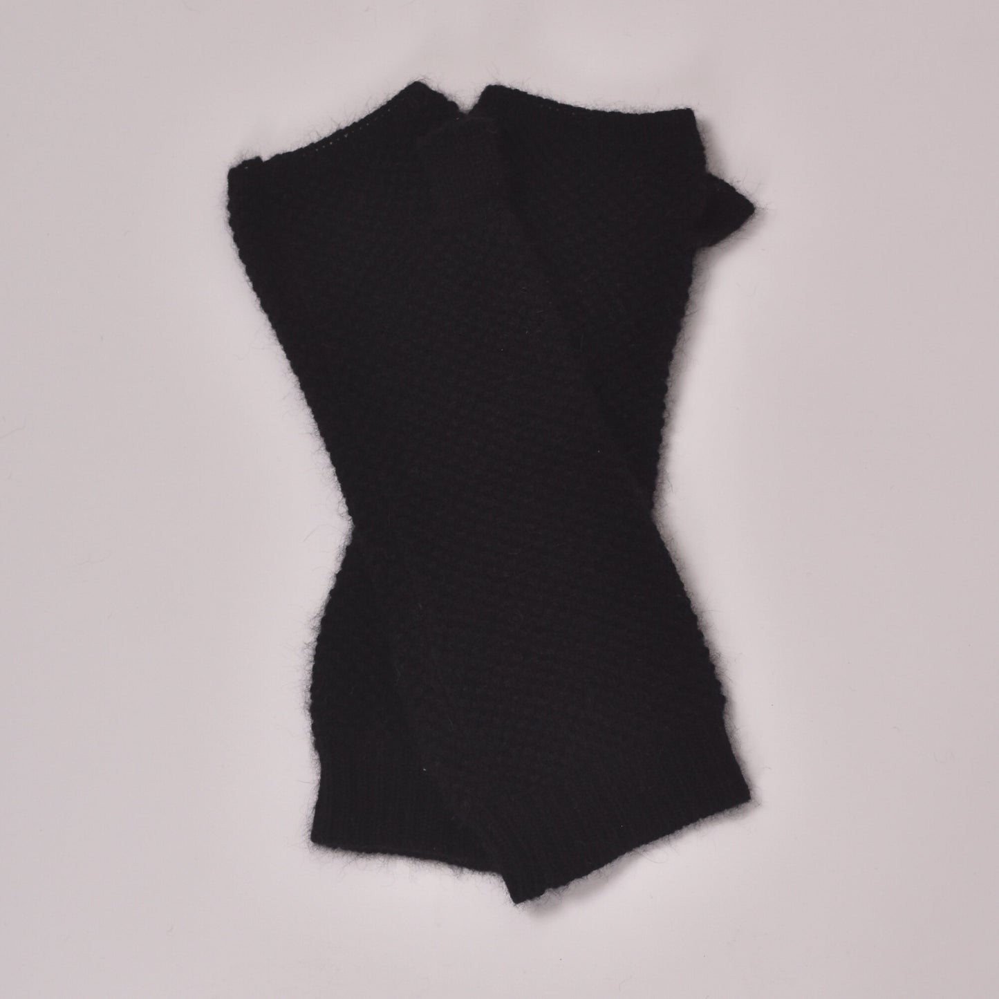 Schwarze Kaschmirhandschuhe