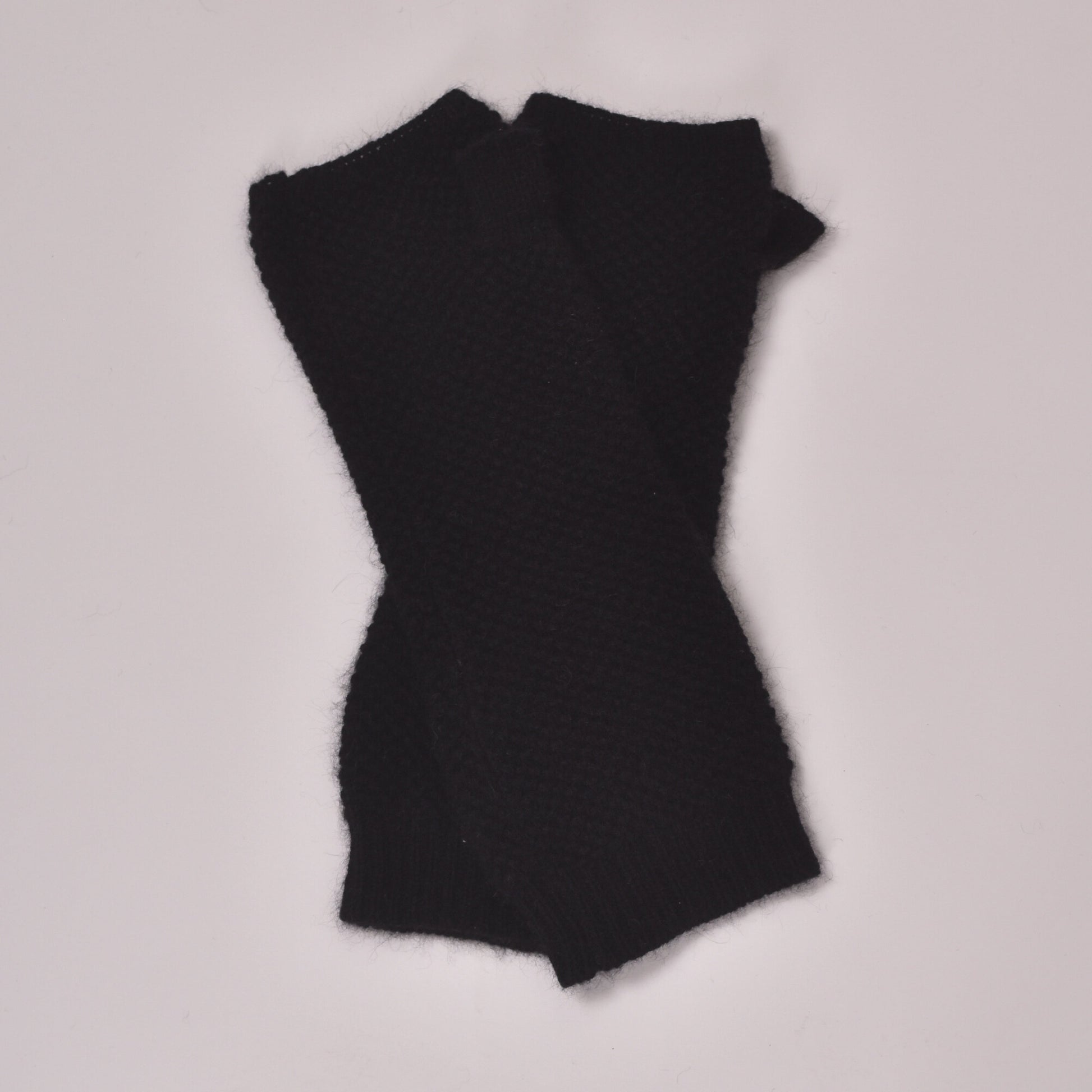 Schwarze Kaschmirhandschuhe