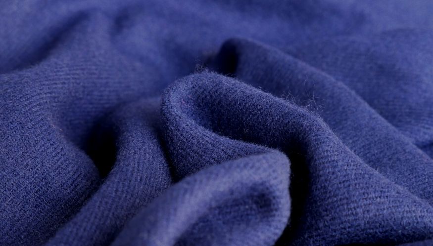 Navy blue cashmere scarf
