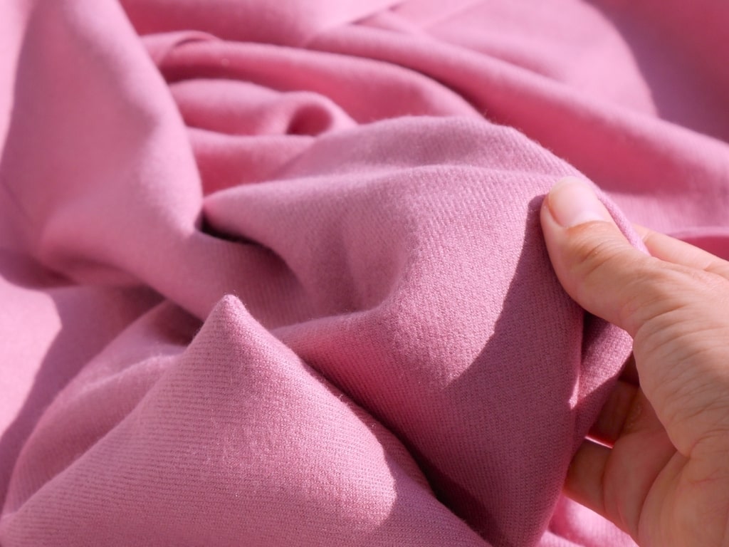 Pink cashmere scarf