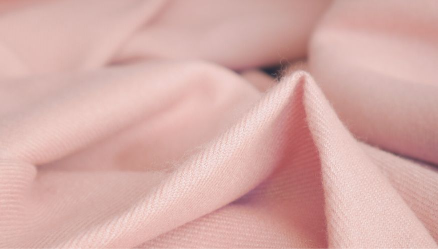 Powder pink cashmere scarf