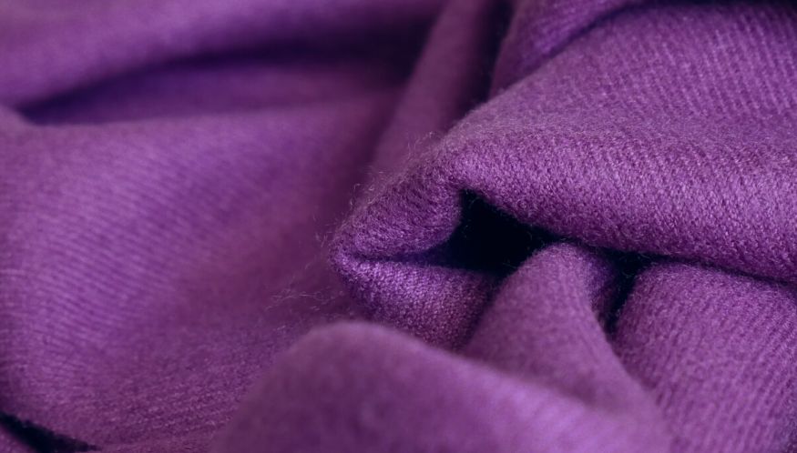 Purple cashmere scarf