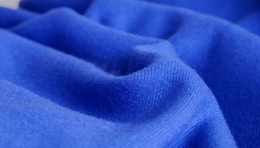 Royal blue cashmere scarf