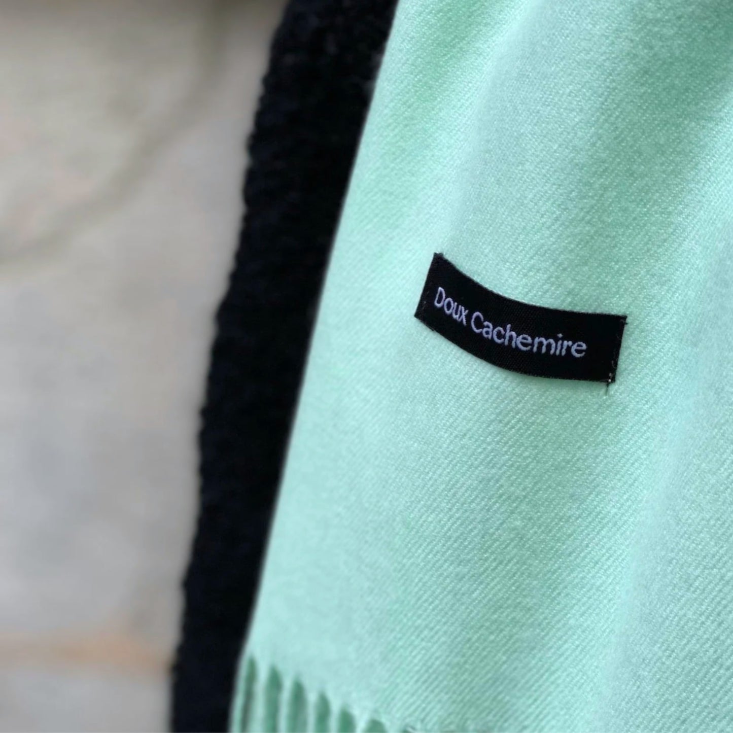 Cashmere scarf turquoise