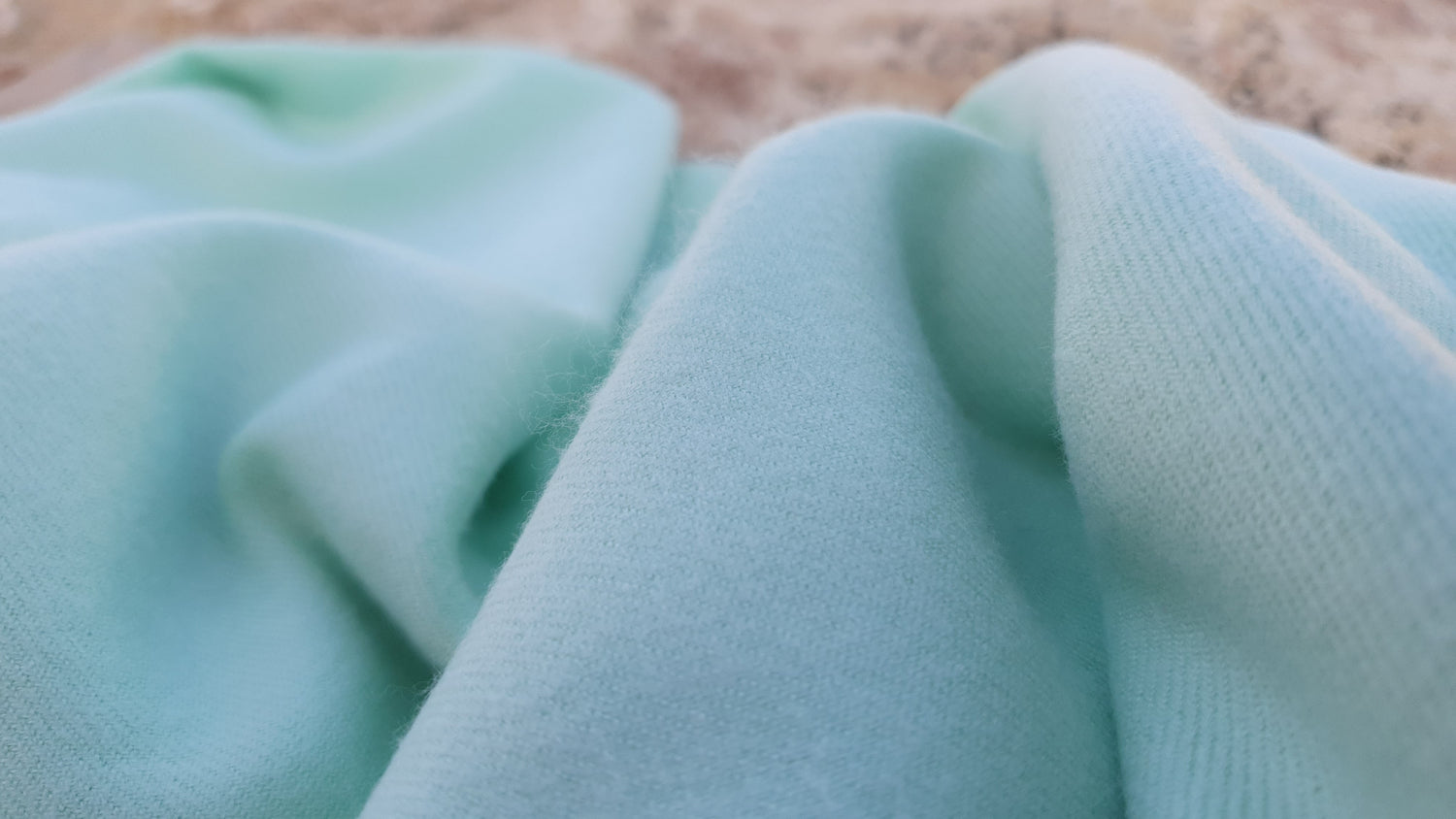 Turquoise cashmere scarf